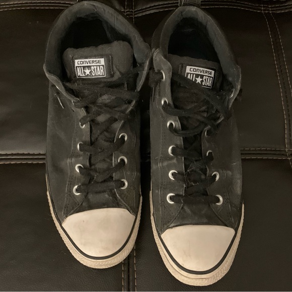CONVERSE All Star Black Sneakers Mid top men’s Shoes size 12 - Picture 3 of 8